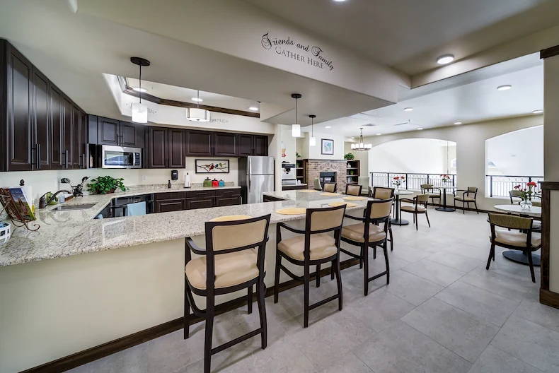 Azalea Estates Gracious Retirement Living Hawthorn Senior Independent Living in Chapel Hill, North Carolina kitchen