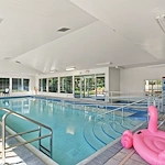 The saltwater pool and hot tub beckon you.