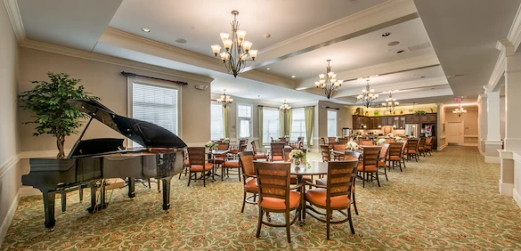 Barclay House of Aiken, senior living community offering assisted living and memory care in Aiken, SC, dining room