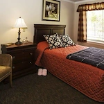 Windsor Heights Senior Living, assisted living and memory care in Beachwood, OH, apartment bedroom