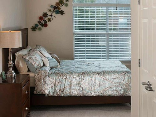 Parkway Place Senior Living apartment bedroom
