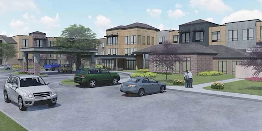 Bear Hollow Estates Hawthorn Senior Independent Living in Rancho Cordova, California, front exterior