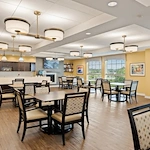 Alto Overland Park, senior living community offering assisted living and memory care in Overland Park, KS, dining room