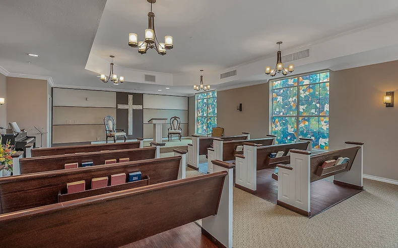 Montclair Park Assisted and Independent Senior Living in Shreveport, LA Christian religious chapel