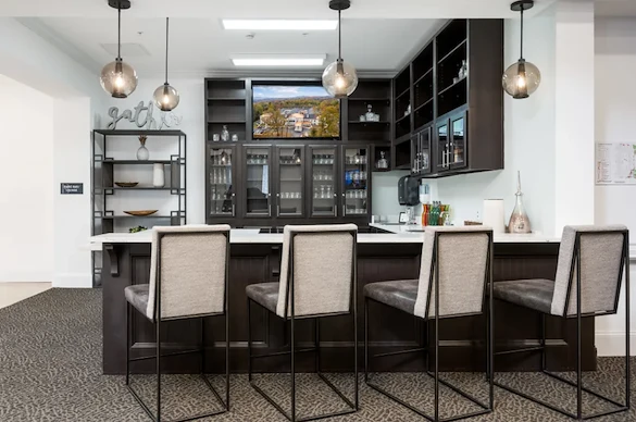 The Blake at Charlottesville bar area