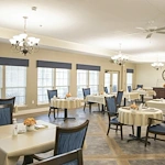 The Commons at Honey Creek Assisted Senior Living in Terre Haute, IN formal dining room