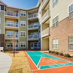 Azalea Estates Gracious Retirement Living Hawthorn Senior Independent Living in Chapel Hill, North Carolina rear exterior game area