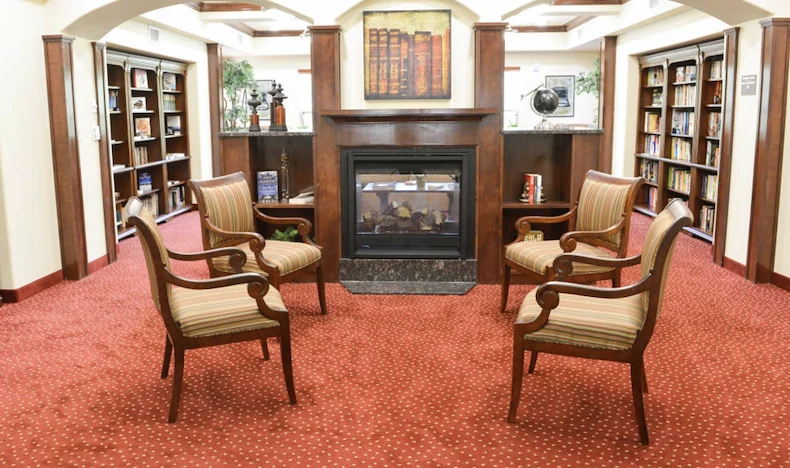 Desert Springs Gracious Retirement Living Hawthorn Senior Independent Living in Oro Valley, Arizona fireplace