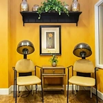 Ashley Gardens Senior Living offering assisted living and memory care in Charleston, SC, beauty salon
