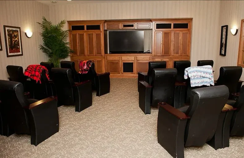 Rosewalk at Lutherwoods Assisted Senior Living in Indianapolis, IN movie theater
