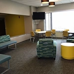 Ligutti Tower independent senior living community media room