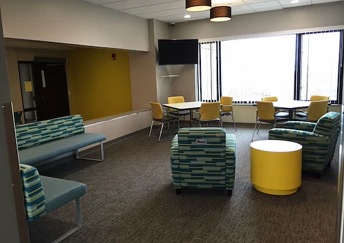 Ligutti Tower independent senior living community media room