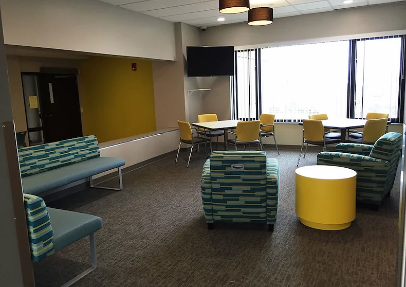 Ligutti Tower independent senior living community media room