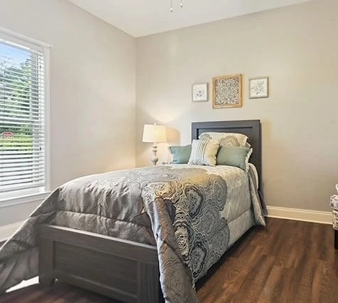 Assisted living, memory care, and respite care at Bethel Gardens in Powder Springs, GA, bedroom