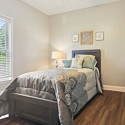 Assisted living, memory care, and respite care at Bethel Gardens in Powder Springs, GA, bedroom
