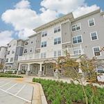 Willow Manor at Cabin Branch senior living community offering independent living and affordable living in Clarksburg, MD, front exterior