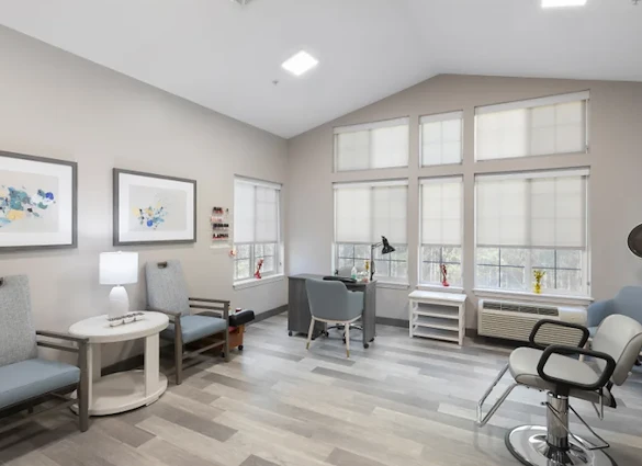 Independent living at Laurel Grove by Barclay House in Lawrenceville, GA, beauty salon