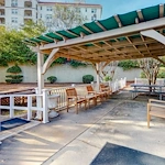 PruittHealth - Augusta Hills Skilled Nursing & Rehabilitation Center Senior Care in Augusta, Georgia outdoor patio seating area