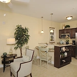 Allegro Winter Park senior living offering independent living, assisted living, memory care, and respite care in Winter Park, FL, apartment featuring a kitchenette