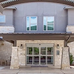 Front entrance of Verena at Leander Senior Living in Leander, Texas