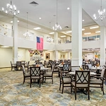 Cottonwood Estates Gracious Retirement Living Hawthorn Senior Independent Living in Alpharetta, Georgia dining room