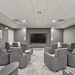 Alto Johns Creek, senior living community offering assisted living, memory care, and respite care in Duluth, GA, movie theatre