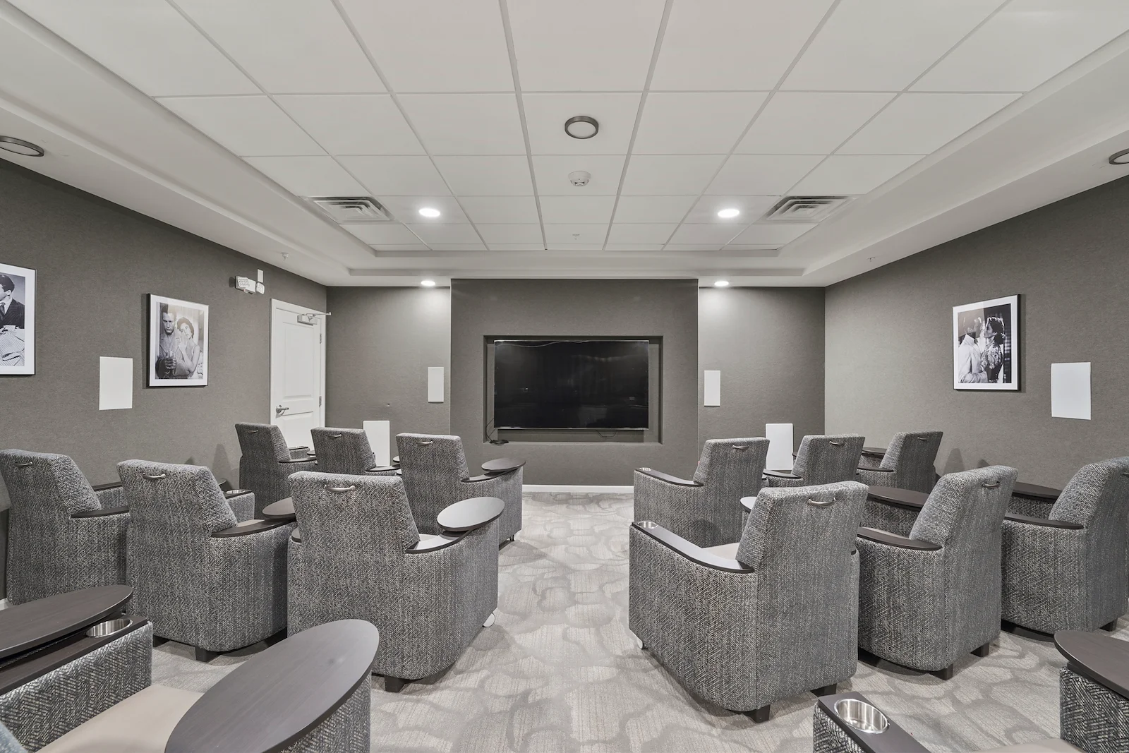 Alto Johns Creek, senior living community offering assisted living, memory care, and respite care in Duluth, GA, movie theatre