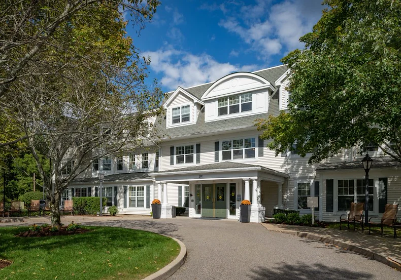 Charter Senior Living of Dedham in Dedham, MA, front exterior