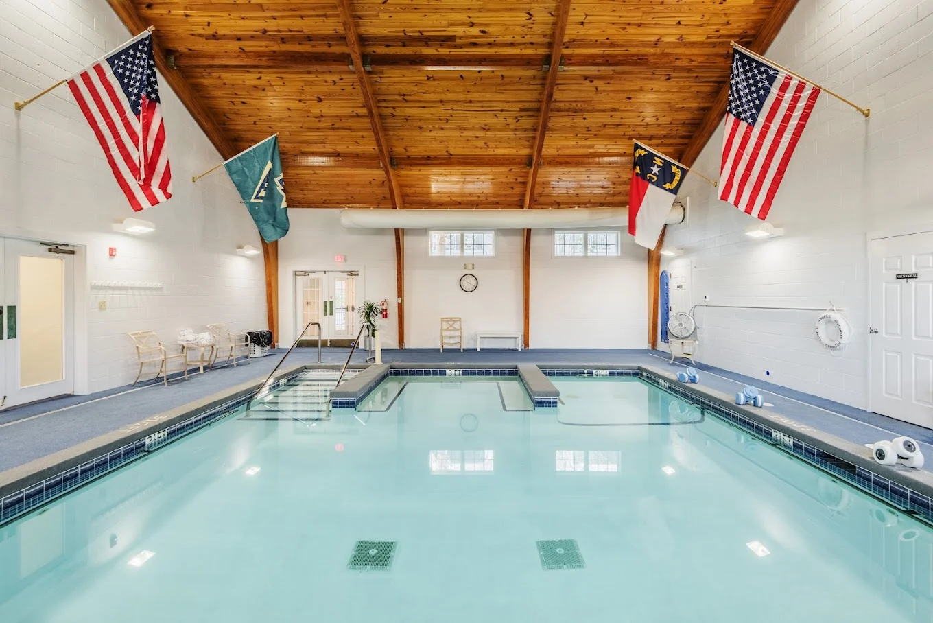 Independent living at Brightmore of Wilmington in Wilmington, NC, indoor pool