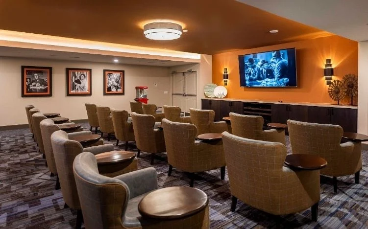 Media/activities room at Verena at Gilbert Senior Living 