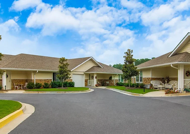 Independent living at Laurel Grove by Barclay House in Lawrenceville, GA, individual home exterior