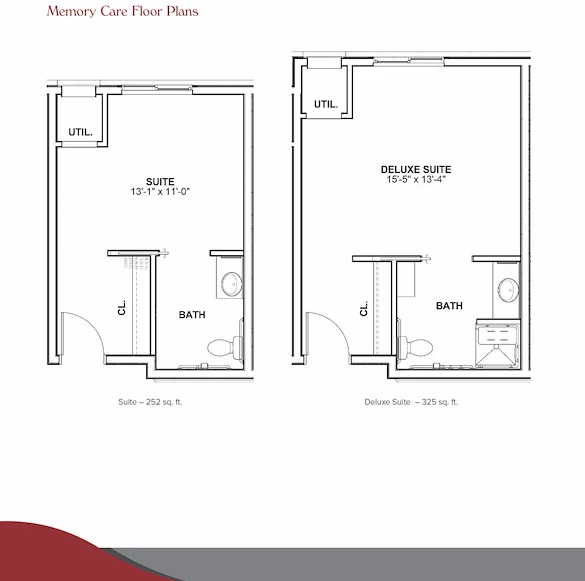 Memory Care Floor Plans 