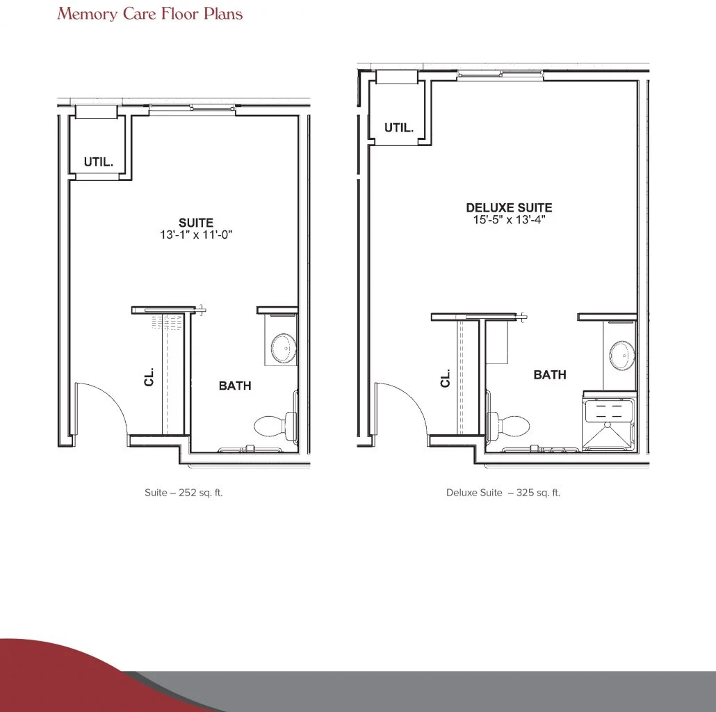 Memory Care Floor Plans 