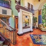 Covenant Living at the Samarkand in Santa Barbara, CA, entryway and visiting area
