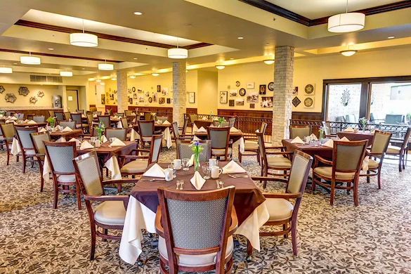 The Village at Keizer Ridge Assisted Living and Memory Care dining room