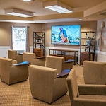 Avamere at Seaside senior living community offering independent living, assisted living, memory care, and respite care in Seaside, OR, movie theatre