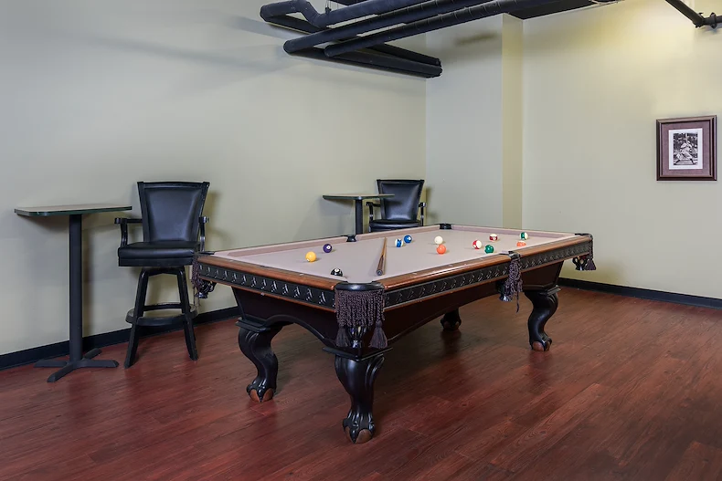 Park Vista Retirement Living North Hill East Moline, IL, pool table