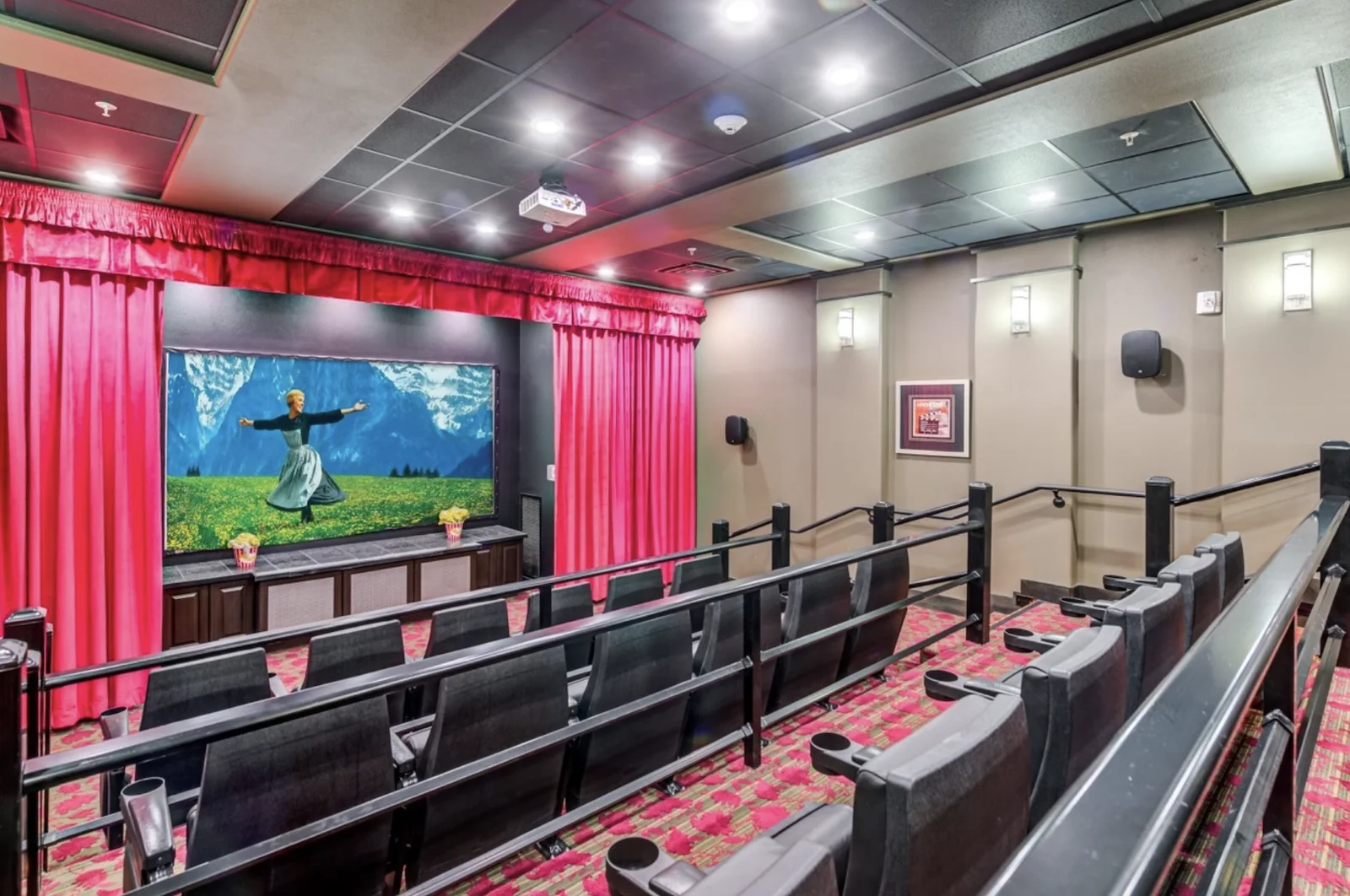 Alexis Estates Gracious Retirement Living by Hawthorn Senior Living, independent living in Allen, TX, movie theater