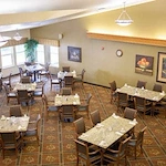 Wenatchee Senior Living by Cogir senior living community offering independent living, assisted living, and respite care in Wenatchee, WA, dining room