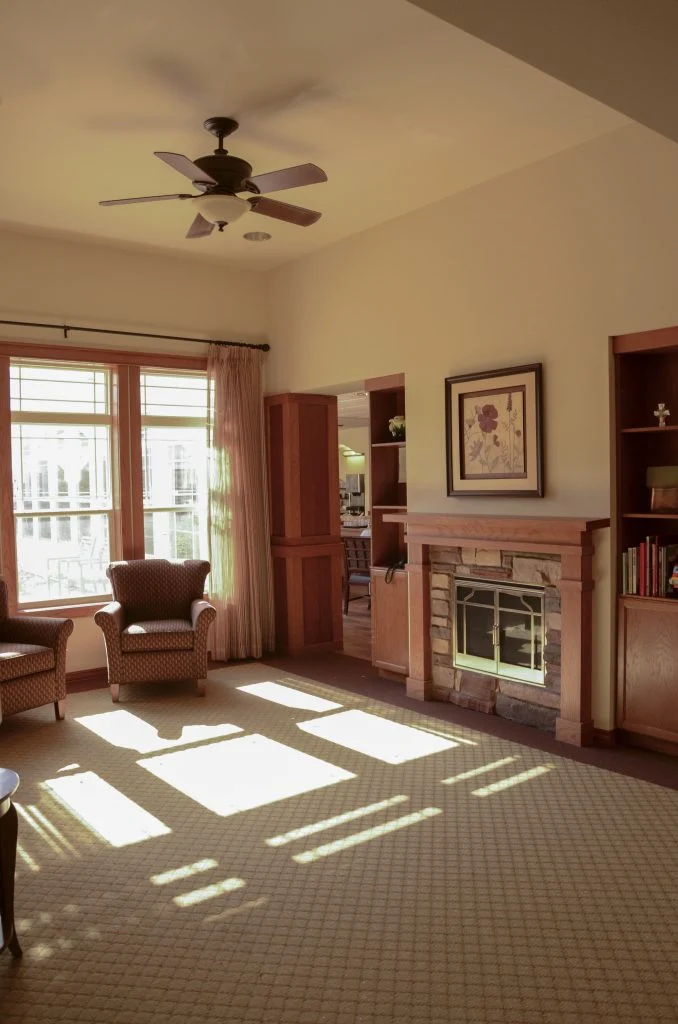 Enjoy time next to the fire in one of our hearth rooms while socializing with friends.