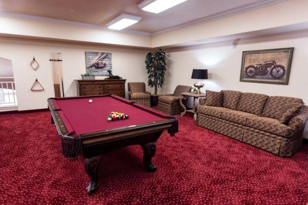 Willow Creek Gracious Retirement Living Hawthorn Senior Independent Living in Chesapeake, Virginia game room