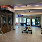 Fieldstone Memory Care of Bainbridge lobby and theatre