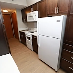 Ligutti Tower independent senior living apartment kitchen