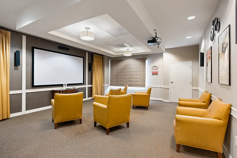 Alto Grayslake, senior living community offering assisted living, memory care, and respite care in Grayslake, IL, movie theatre