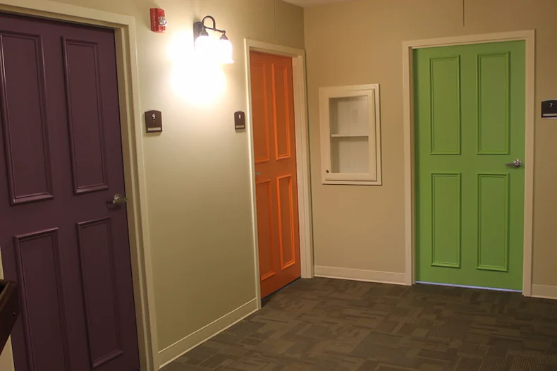 Signature Memory Care Apartment Door Colors 