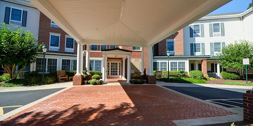 Charter Senior Living of Fredericksburg, Virginia, front entrance