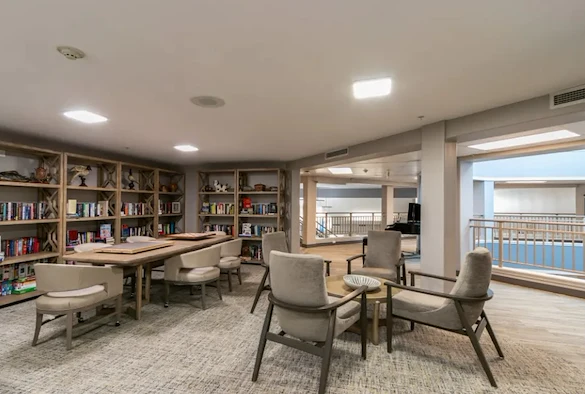 Independent living at Laurel Grove by Barclay House in Lawrenceville, GA, activities room