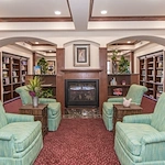 Linwood Estates Gracious Retirement Living Hawthorn Senior Independent Living in Lawrenceville, Georgia fireplace