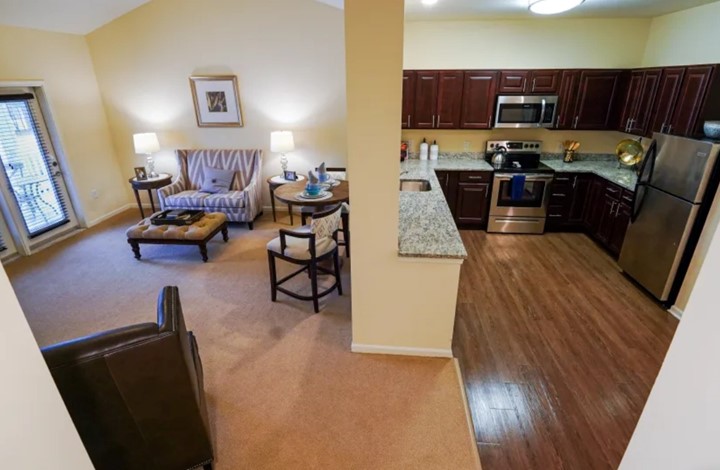 Large variety of floor plans in Harmony's Independent Living senior living apartments