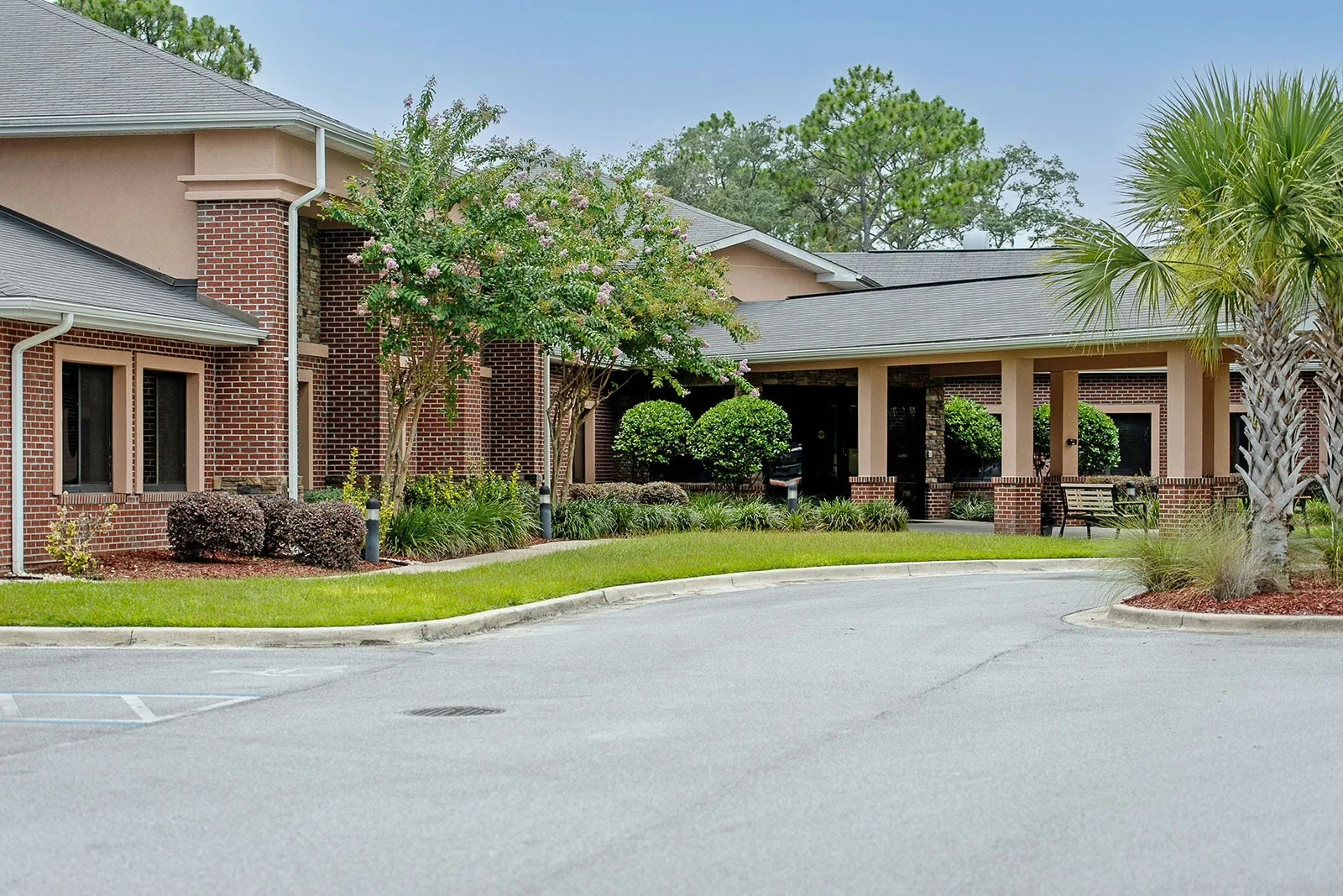 Partin Place Senior Living front entrance